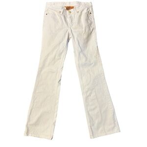 Tory Burch Women’s 28 Tory Classic White Denim Jeans EUC‎ Style 50071253